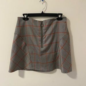 Size L Plaid Miniskirt